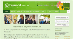 Desktop Screenshot of baywoodhomecare.com